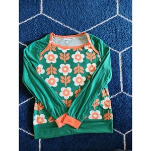 MissLook Floral Retro Womens Long Sleeve S